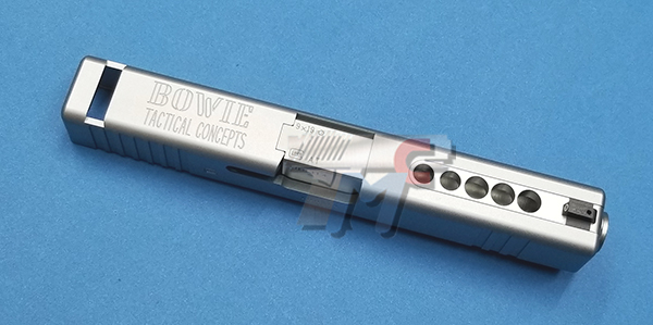Detonator Aluminum B.T.C. Slide for Marui Glock 17 (Matt Silver) - Click Image to Close